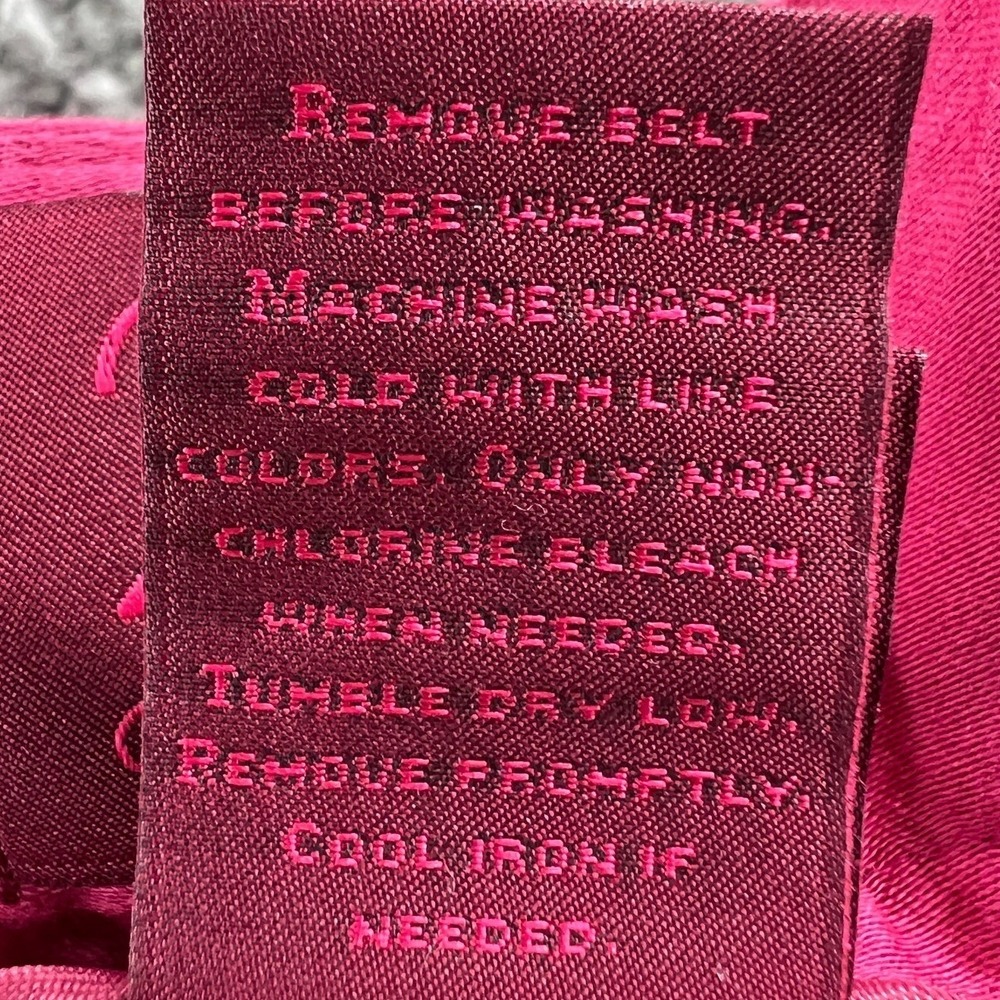 Women Capris Pants 16 Pink Stretch Clean Minimalist Contemporary Casual Everyday - Picture 5 of 12